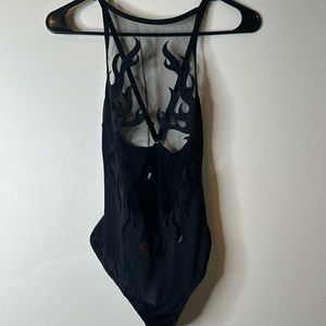 Mesh Flames Bodysuit